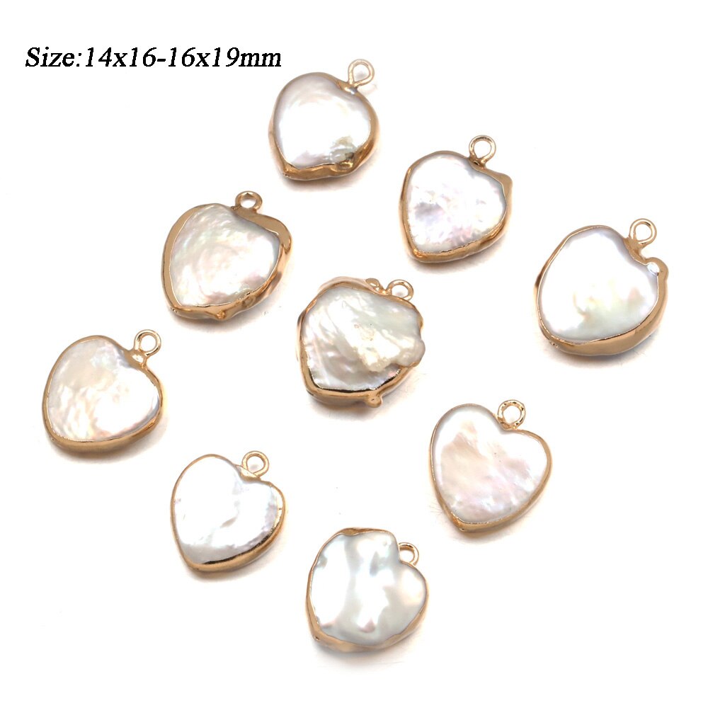 Natural Freshwater Pearl Pendants Charms Connector Pendants for Jewelry Making DIY Accessories Fit Necklaces Bracelet Earrings: 13