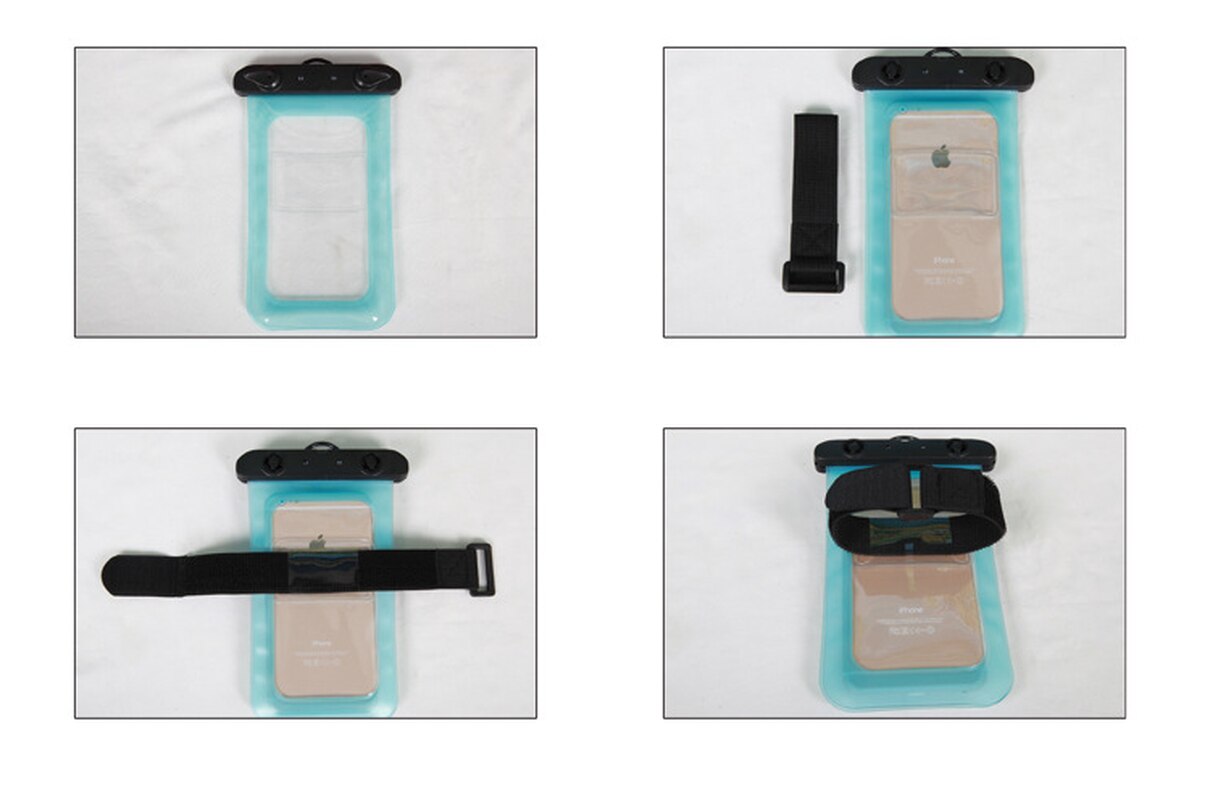 Universal Waterproof Phone Case Multifunction CellPhone Dry Pouch with Armband Feature & Neck Strap for All Mobile Phones