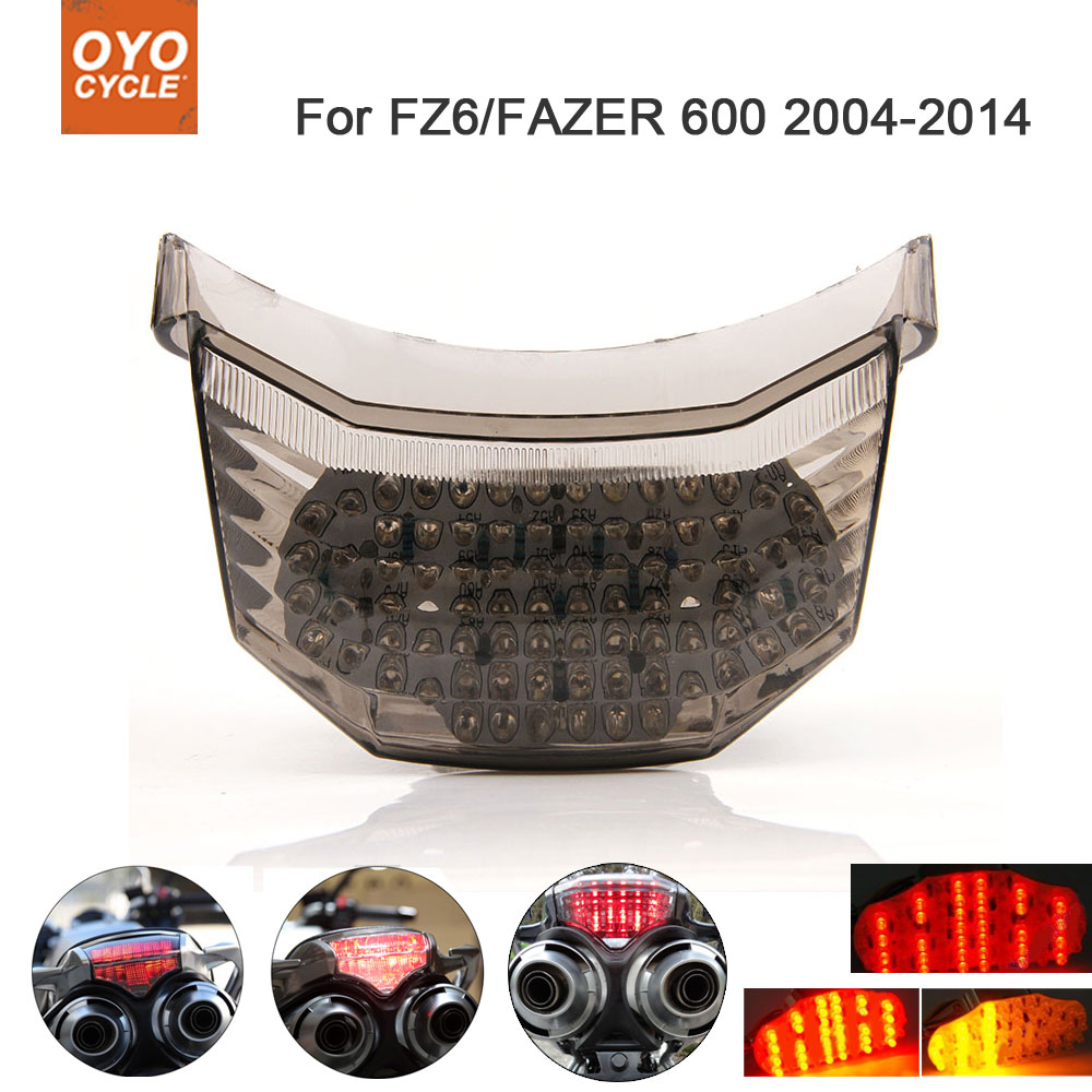 Motorcycle Integrated LED Tail Light Brake Turn Signal Blinker For Yamaha FZ6 FAZER 600 2004