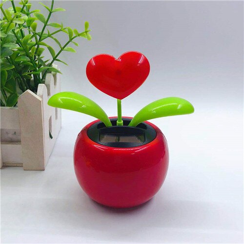 Funny Solar Powered Dancing Flower Swinging Toys Vibrant Automobile Dashboard Family Balcony Decoration For Friend: 10