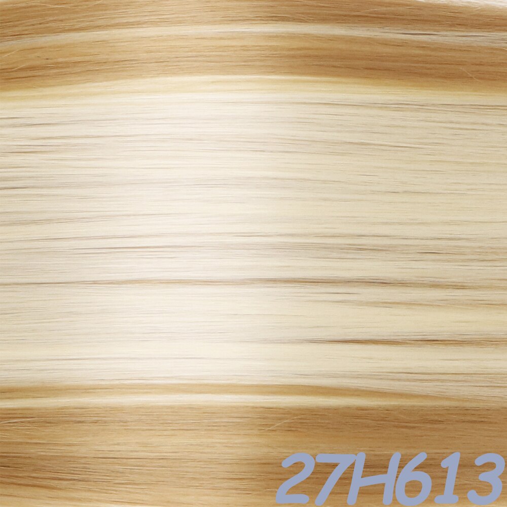 Synthetisch Clip Op Hair Extensions 3 Stks/set Steil Haar Extensions Clip In Haarstukjes Hoge Temperatuur Hittebestendige Vezel: 27H613