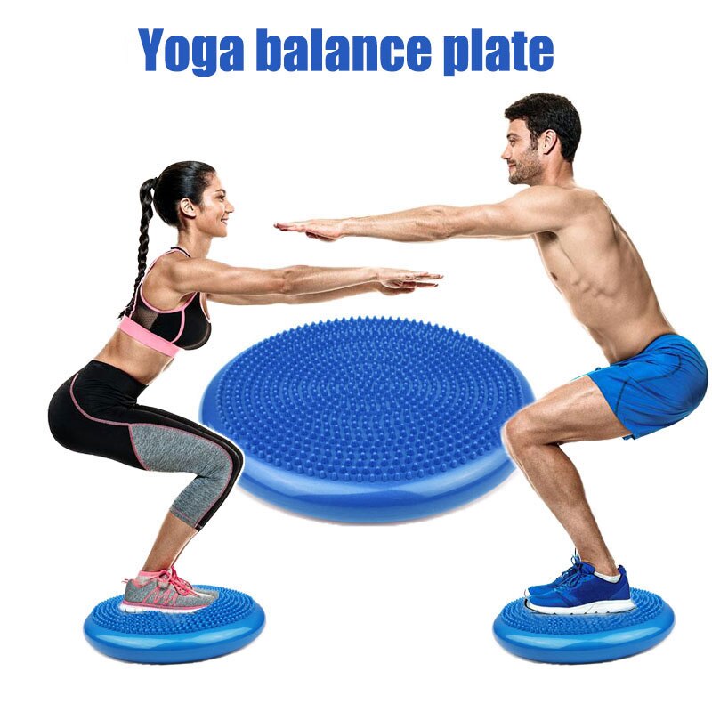 Yoga Balance Ball Duurzaam Opblaasbare Massage Bal Fitness Taille Twisting Disc Balance Board Voeten Revalidatie Gewatteerde