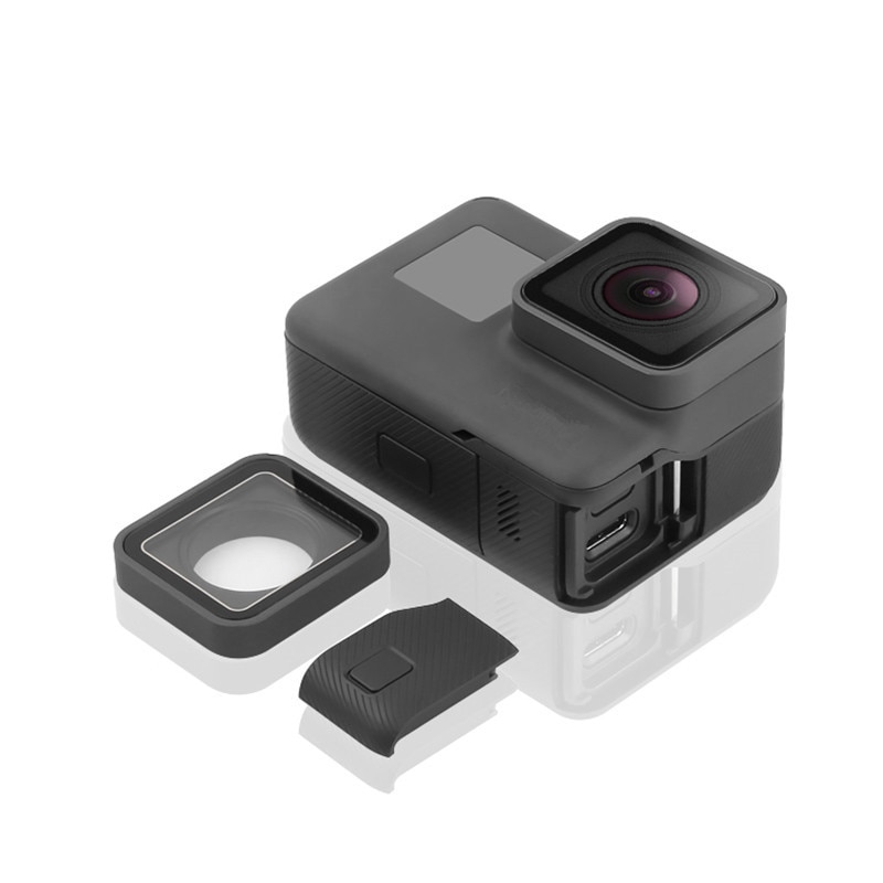 Vervanging Zijdeur USB-C Hdmi-poort Side Cover Reparatie Deel + Beschermende Lens voor GoPro Hero 7 zwart 6 5 Camera Accessoires