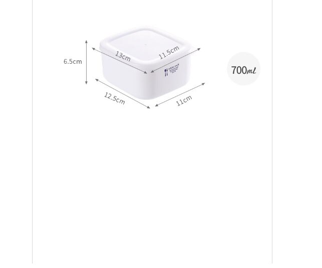 Rectangular Food Preservation box fruit Preservation Box Food Storage Containers 900ml,1000ml,700ml,280ml: 700ML