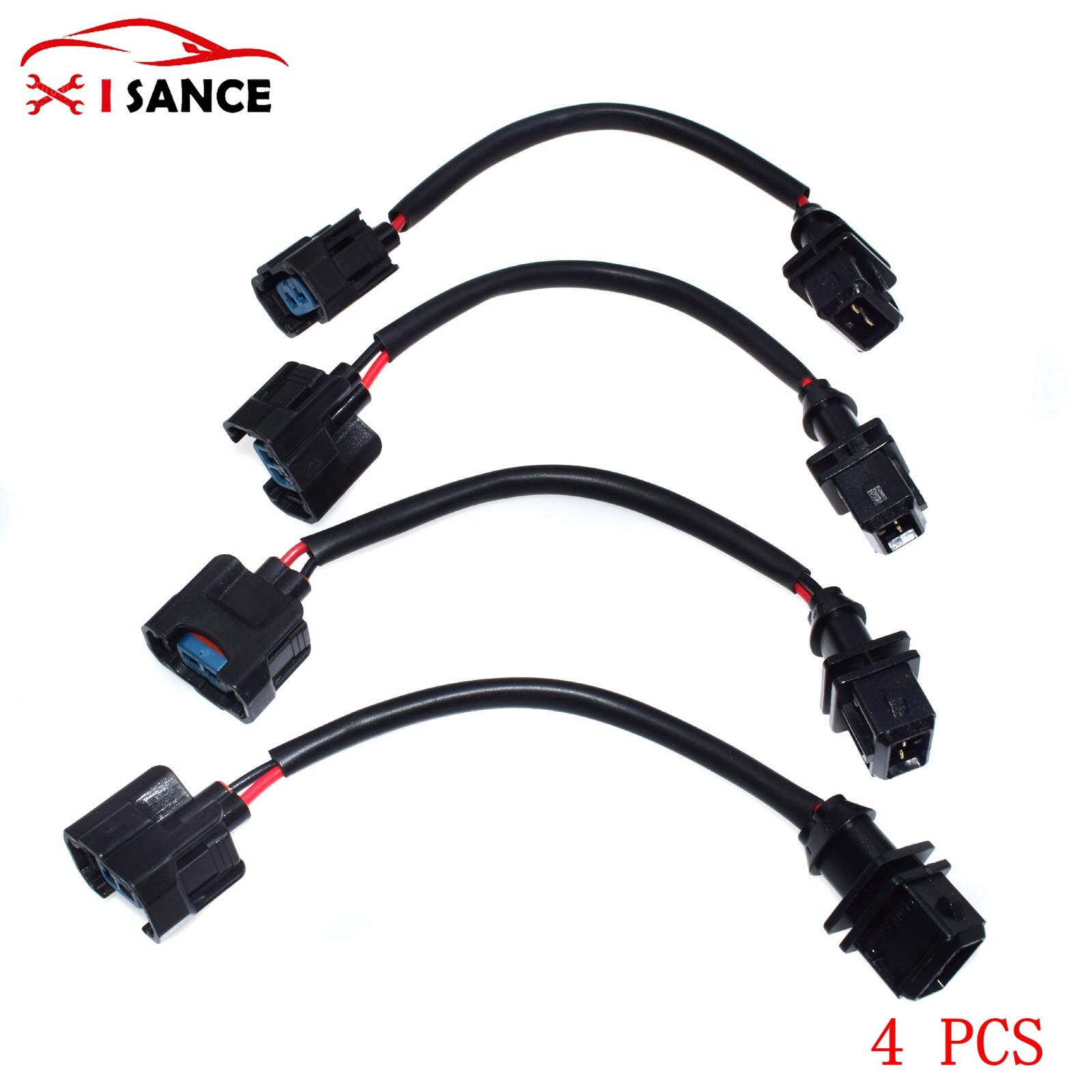 OBD1 Om OBD2 Brandstof Injector Conversie Jumper Harness Adapter Plug Voor 1988-1995 Honda Civic Prelude Integra 1.5L 1.6L: 4 PCS