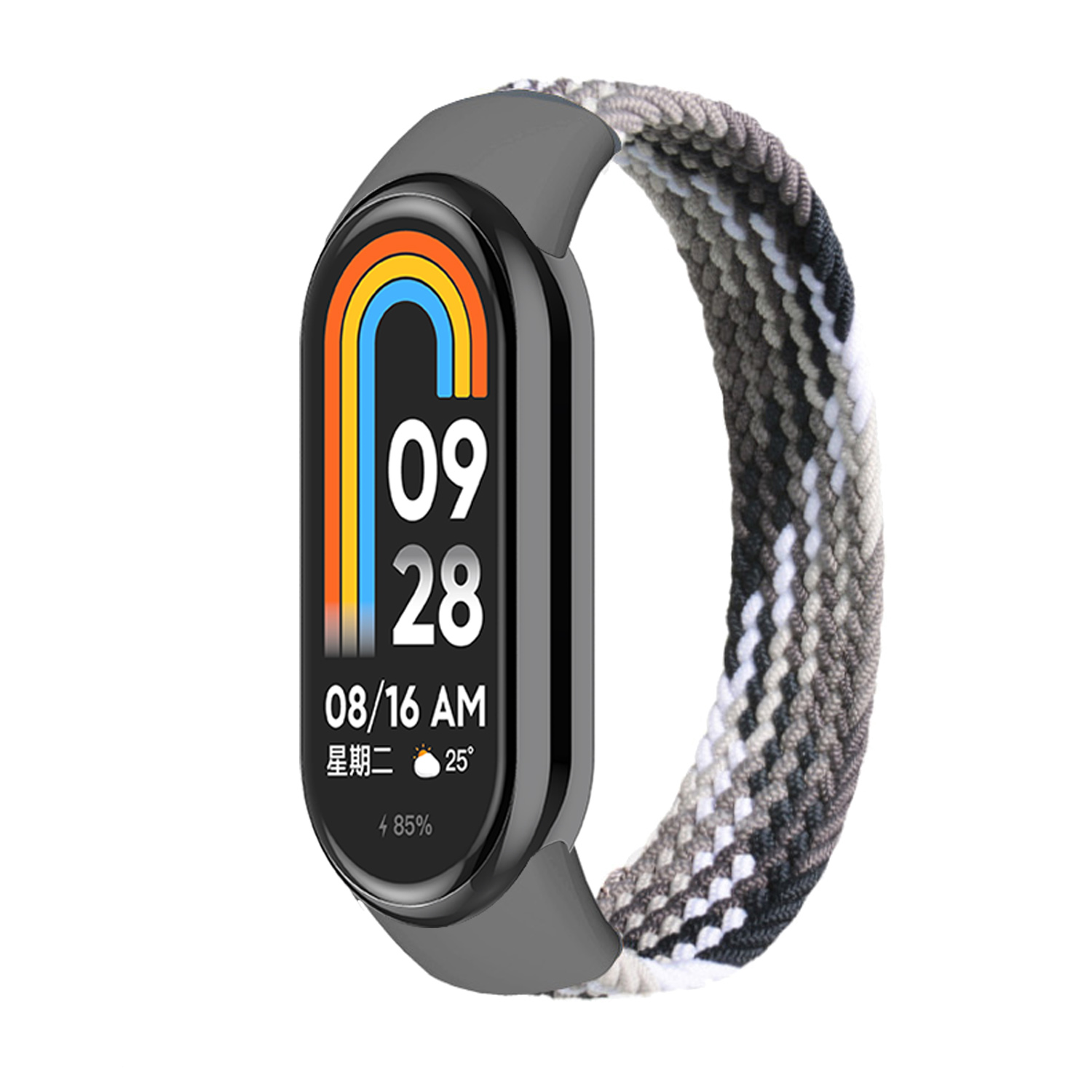 Braided Solo Loop for Xiaomi Mi Band 9 Strap Replacement accessories Elastic Nylon Watchbands correa bracelet for Miband9 8 NFC: GOLD / 4 - 6.9 Inches