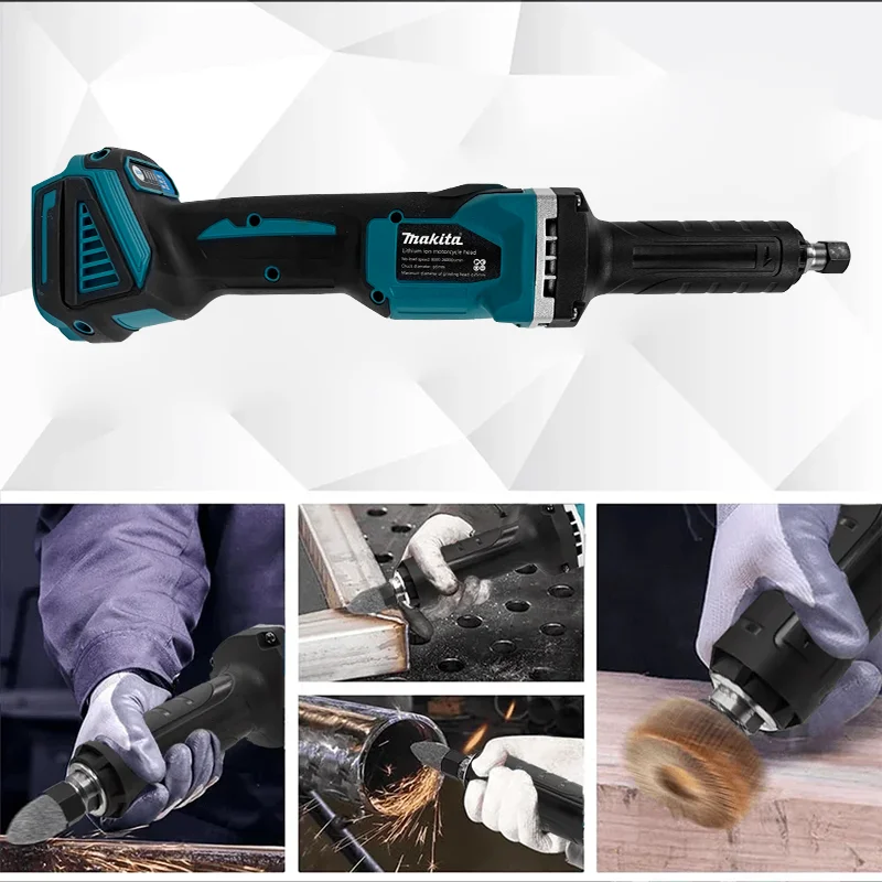 Makita Brushless Die Grinder Cordless Angle Grinder Polishing 4-Speed Rotary Electric Engraving Tool Handheld Grinding Machine