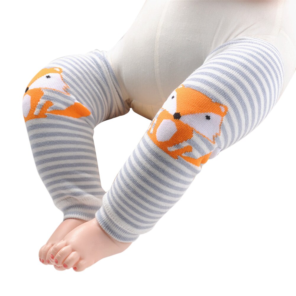 Rodillera de algodón para niños y niñas, calentadores de piernas con bonitos dibujos, almohadillas de seguridad para bebés, Protector para gatear, Kneecaps0-3y de otoño: 3C