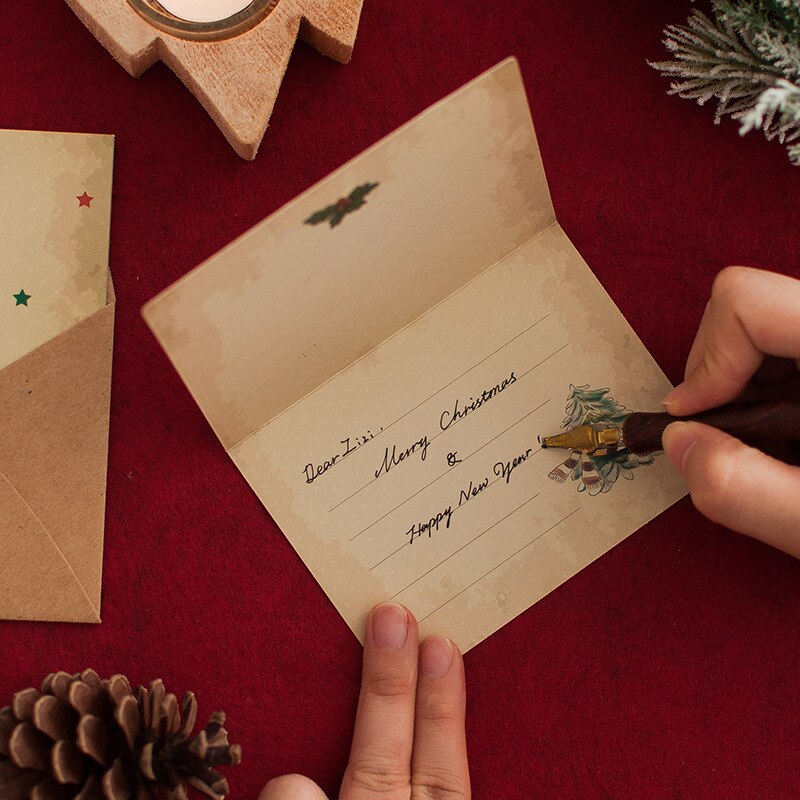 Tarjeta de felicitación navideña creativa, Año , tarjeta postal, de Navidad, de amigos, decoraciones, tarjetas postales