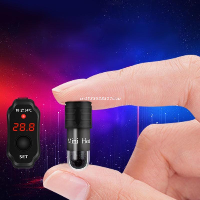 Calentador Betta para acuario pequeño, rango de temperatura ajustable, pantalla Digital, carga por USB, para Mini tanque de tortugas,