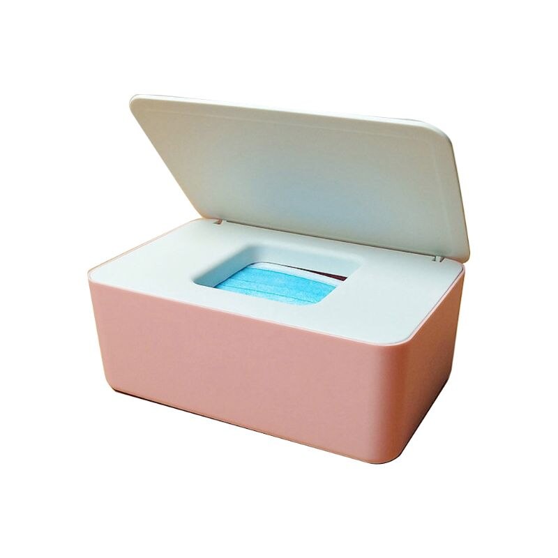 Baby Wet Wipes Dispenser Tissue Storage Box Mouth Masks Case Holder with Lid R2JF: 2