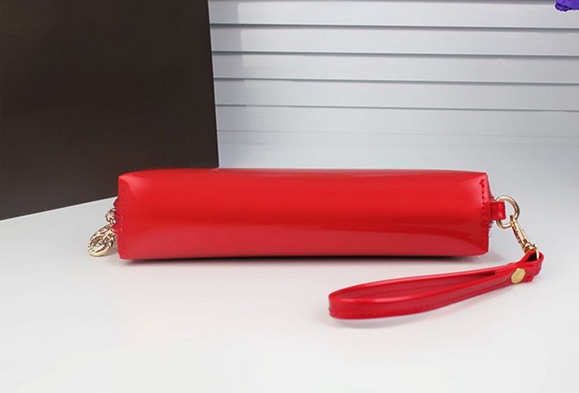 Mode Vrouwen Portemonnee Lakleer Snoep Kleur Clutch Bag Preppy Mooie Coin Handtas Shell Rood Zwart Wit Portefeuilles