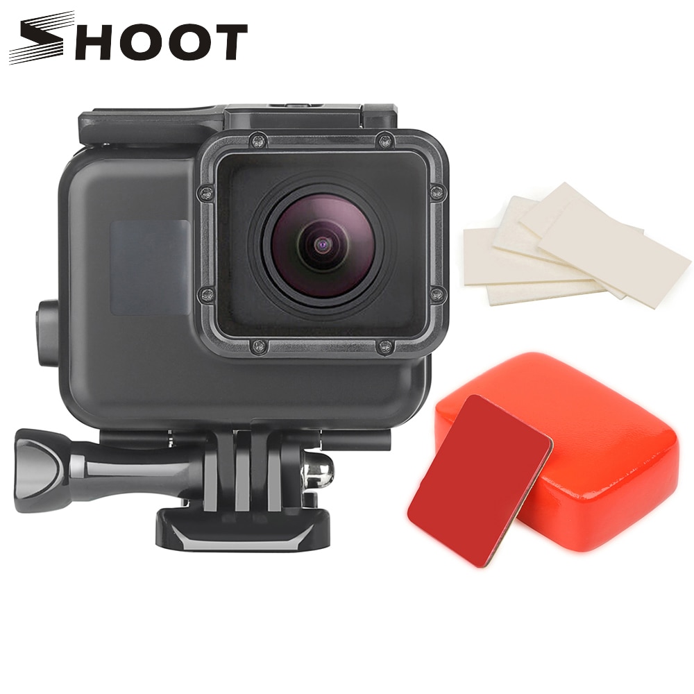 Shoot 45m vattentätt fodral för dykning för gopro hero 7 5 6 svart actionkamera undervattenshus fodralfäste för go pro 6 5 tillbehör