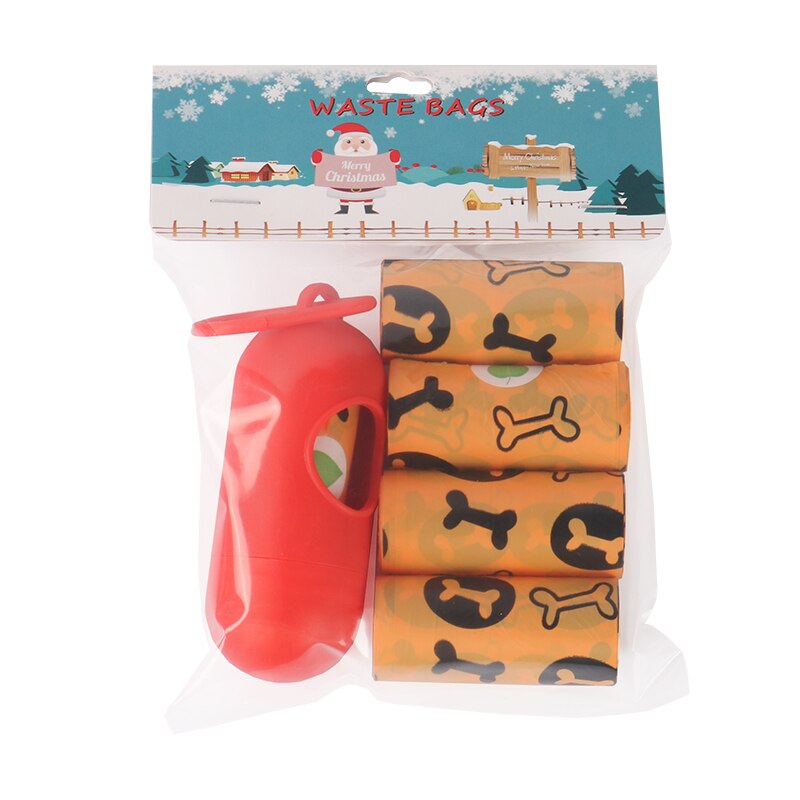 75 cuenta perros Bolsa para popó Biodegradable perro Bolsa para popó s bolsas para excrementos de mascotas Rosa limpiar rollos de recarga bolsas de caca de mascota Bolsa para popó s