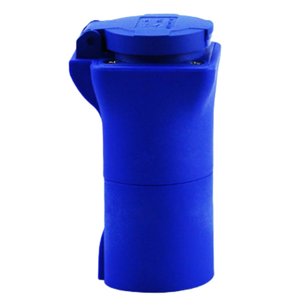 RV Power Cord Adapter Male To Female Camper Detachable 220V Blue 7 Prong