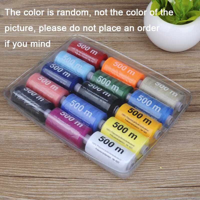 15/12pcs 500M Strong And Durable Sewing Threads For Sewing Polyester Thread Clothes Sewing Supplies Accessories White Black: Colorful  15pcs