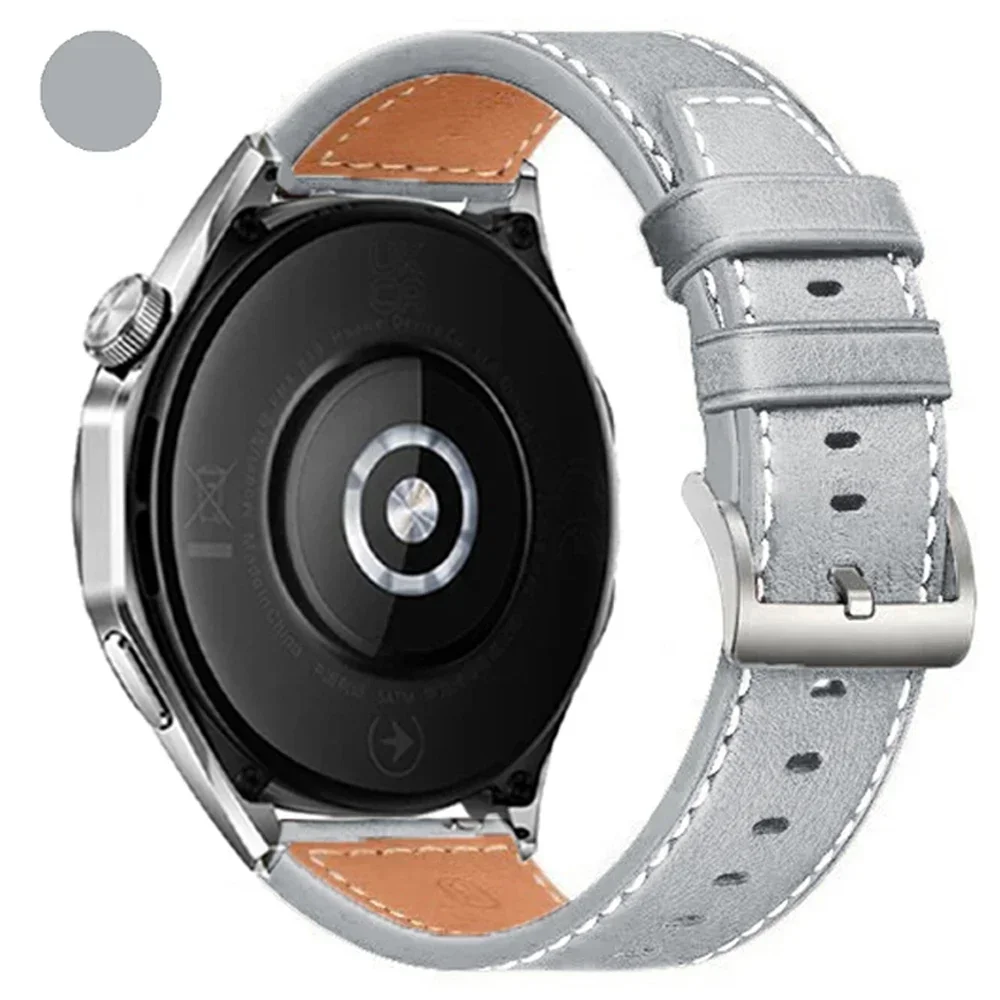 20 mm 22 mm lederen horlogeband voor TicWatch Pro 3 Ultra E3 E2 S2 Pro X GTW smartwatch band armband dames heren horloges Correa: Steenkool zwart / 12mm