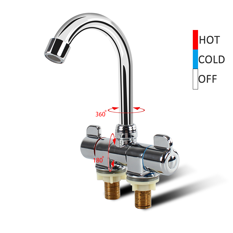 Robinet RV pliable à 180 degrés, évier rotatif à 360 degrés, robinet ou froid, cuisine, salle de bains, caravane, accessoires de robinet marin RV