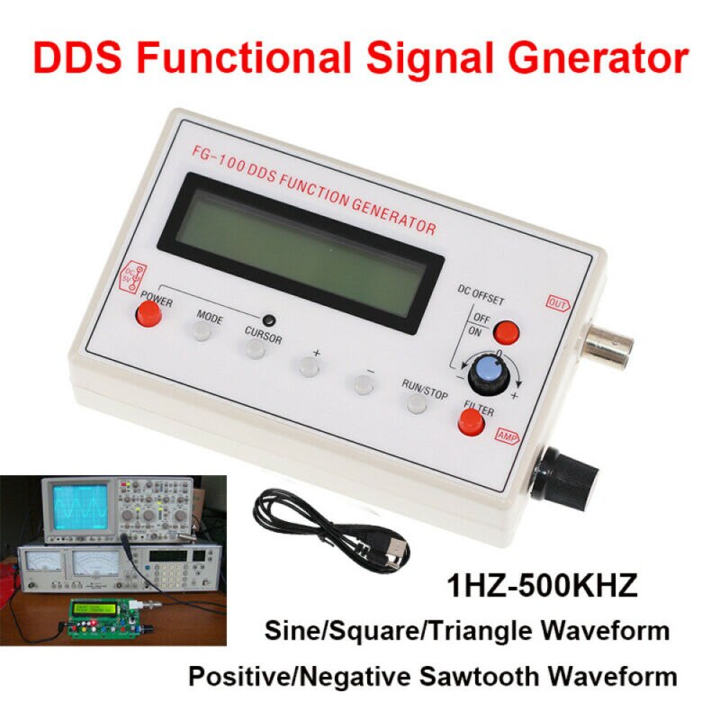 1Hz-500kHz DDS Function Signal Generator Sine + Triangle + Square Wave Module SSR
