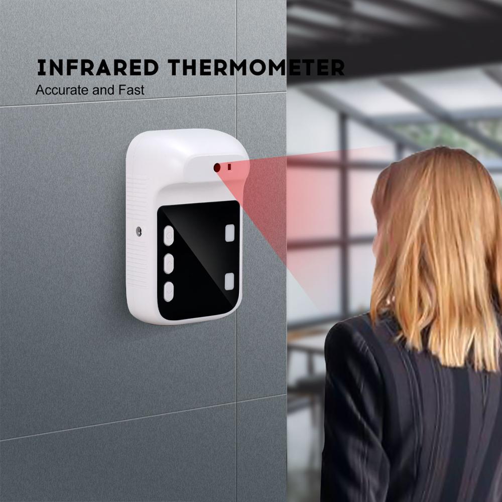 B3 Non-contact Infrared Thermometer Automatic ℃ ℉ Bluetooth Thermometer Optical Ranging Light Alarm Wall-mounted/ Hook / Screw