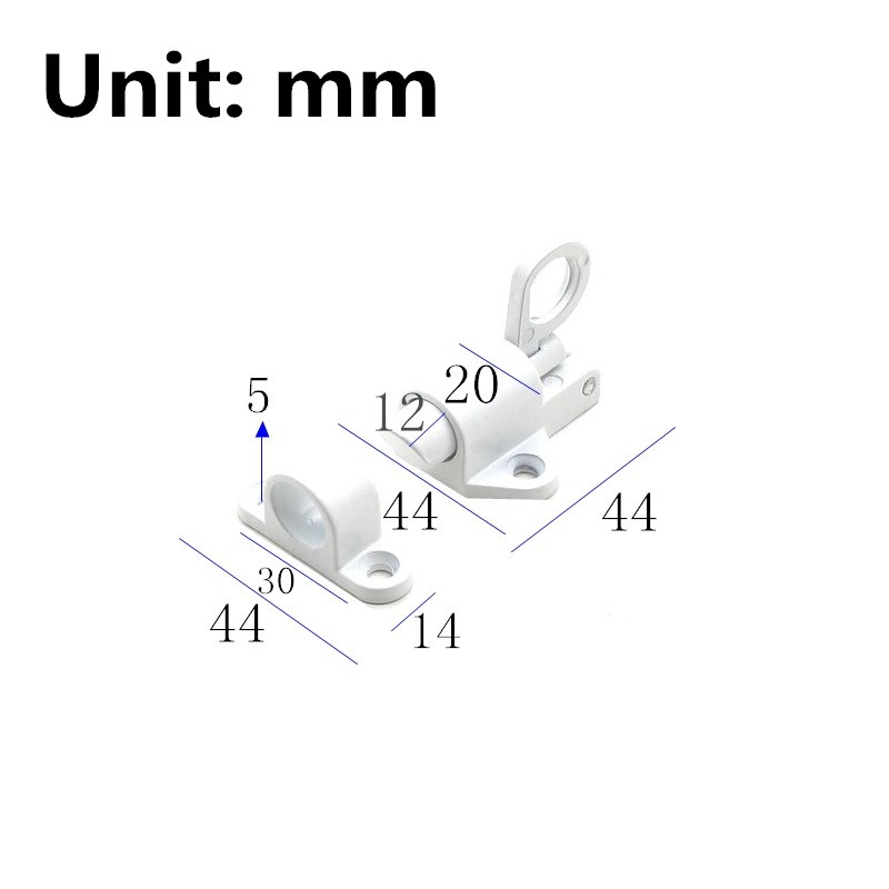 Aluminum Alloy Door Latch Lock Window Gate Security Pull Ring Spring Bounce Home Door Bolt Security Latch Hasp Sliding Lock