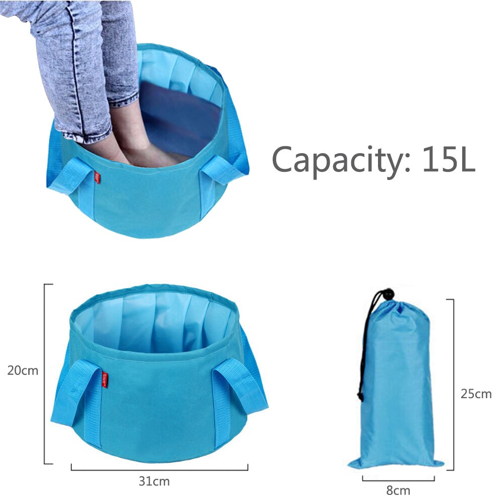 Voetenbad Detox Machine Voet Massage Aqua Cell Spa Ion Reinigen Ionische Detox Voet Detox Arrays Aqua Spa Relief Pijn voet Massager: Folding basin blue
