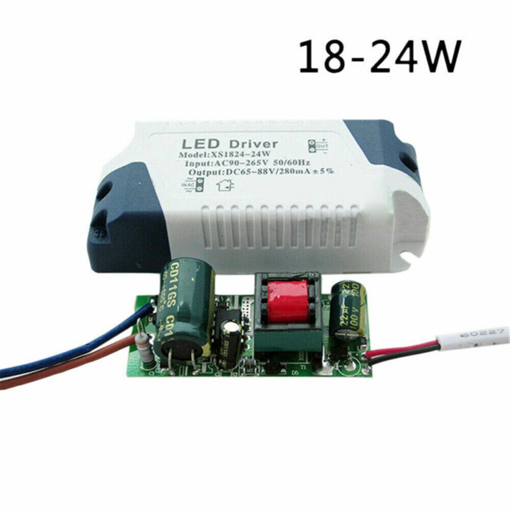 18-24w ledet panel loftlampe driver transformer strømforsyningsadapter  ac90-265v ledet driver loftlys vejlys