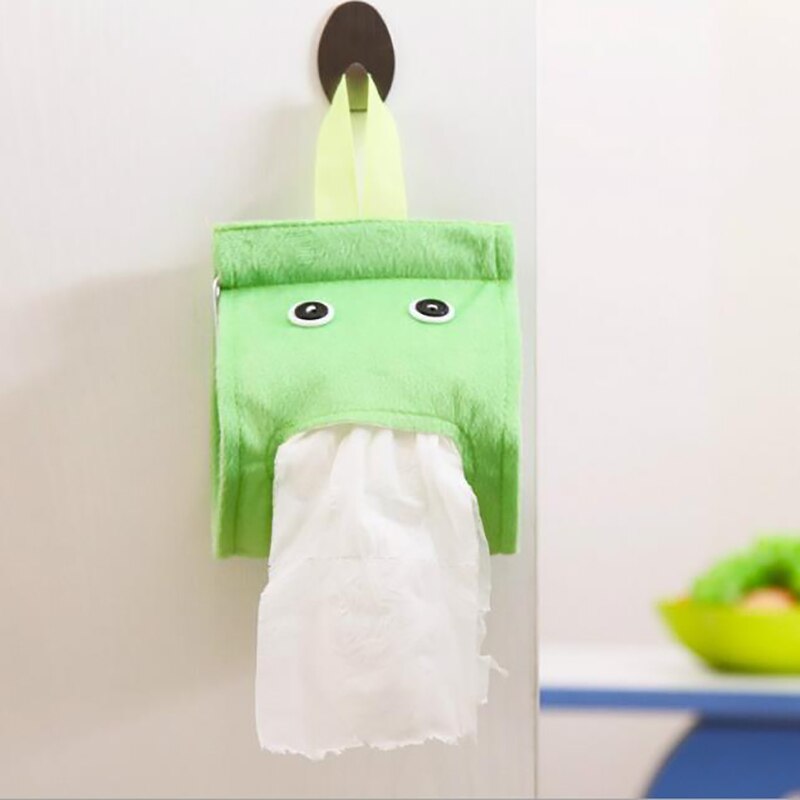 Elf Cute Cloth Lazy Tissue Box Storage Portable Hanging Paper Towel Set Kitchen Bathroom Living Room Decoration Paper Towel Tube