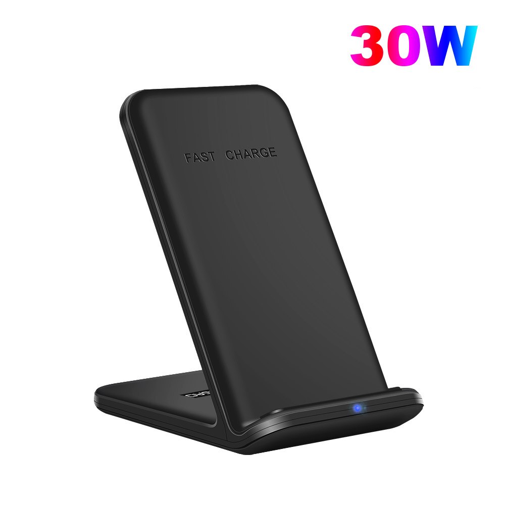 30W Qi bezprzewodowa ładowarka stojak dla iPhone 12 zawodowiec Max mini 11 XS XR X 8 szybka stacja dokująca szybkie 20W opłata dla Samsung S20 S10 S9: 30W