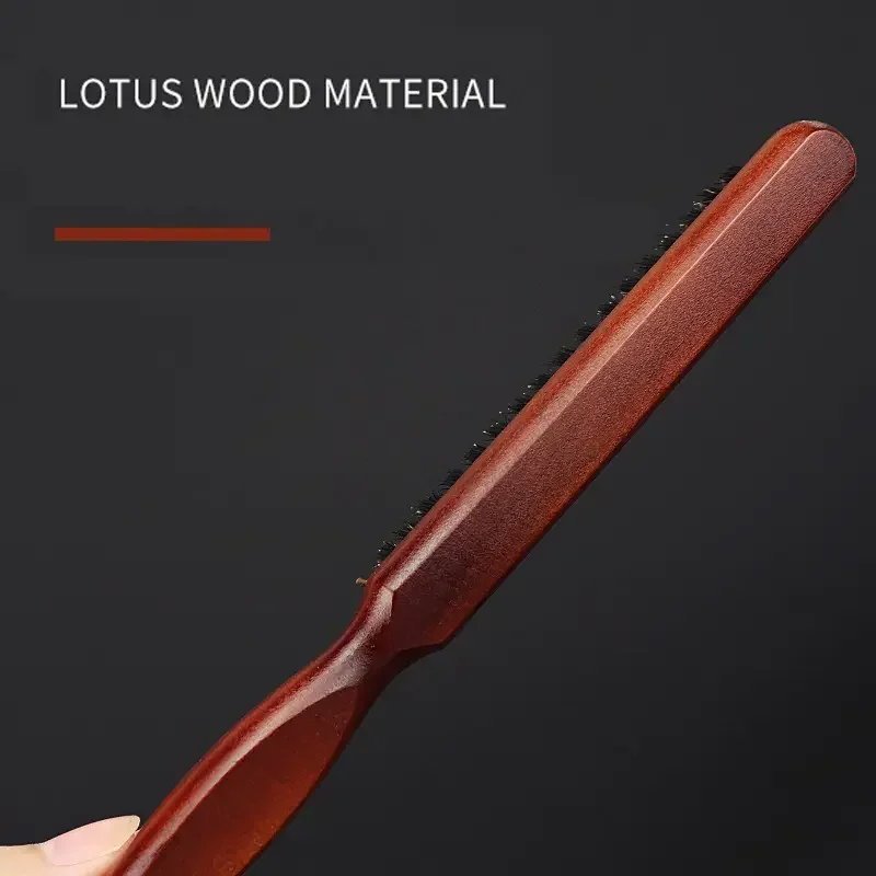 Salon Teasing Back Hair DIY Brushes Boar Bristle Wood Slim Line Comb Hairbrush Extension Hairdressing Styling Tools