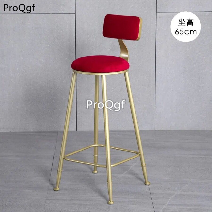 Prodgf 1 Set seat height 65cm velvet Bar Stool Grandado
