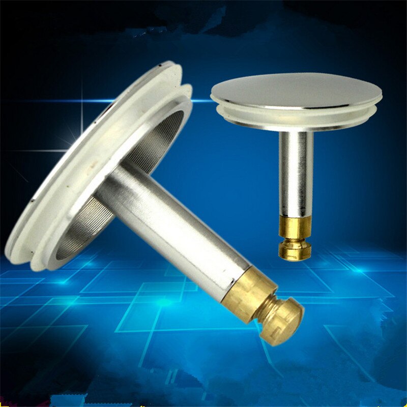 Tapón para bañera de 43mm, escurridor de desagüe de latón con sello plano