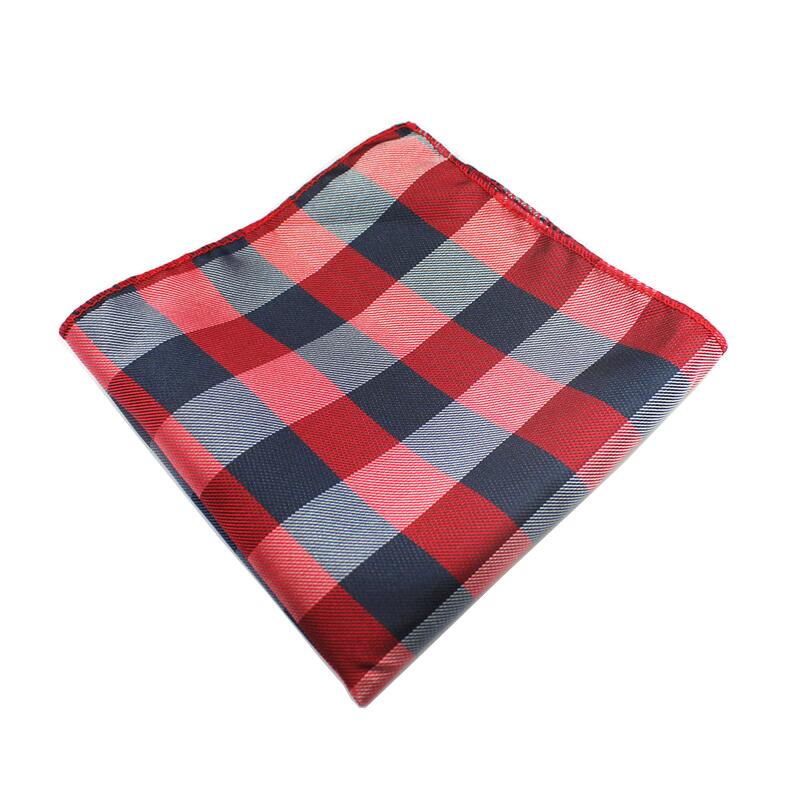 Mouchoir en soie Plaid tissé motif Paisley Hanky pour hommes, pochettes carrées, idéal pour les affaires, mariage: 17