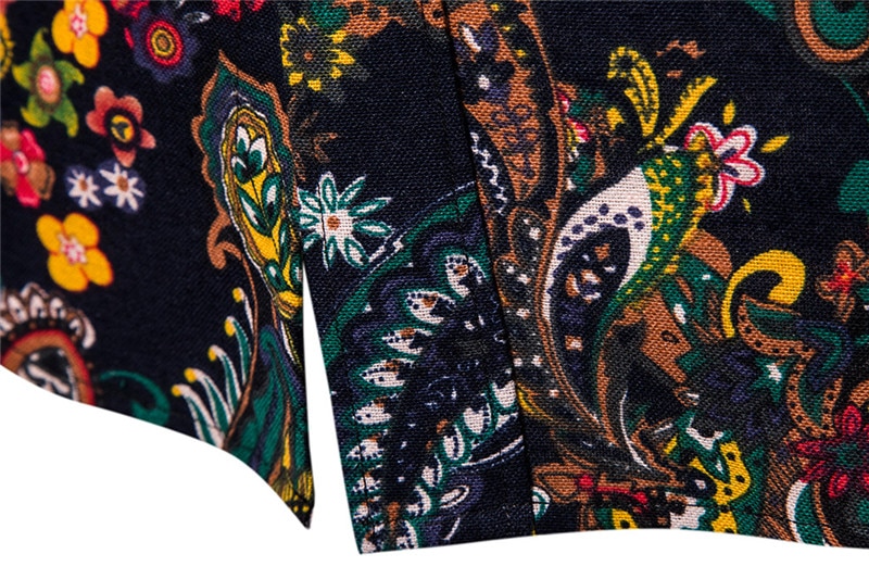 Vintage paisley print skjorte herre camisa masculina brand langærmet herre kjole skjorter slim fit hawaiiansk skjorte chemise homme