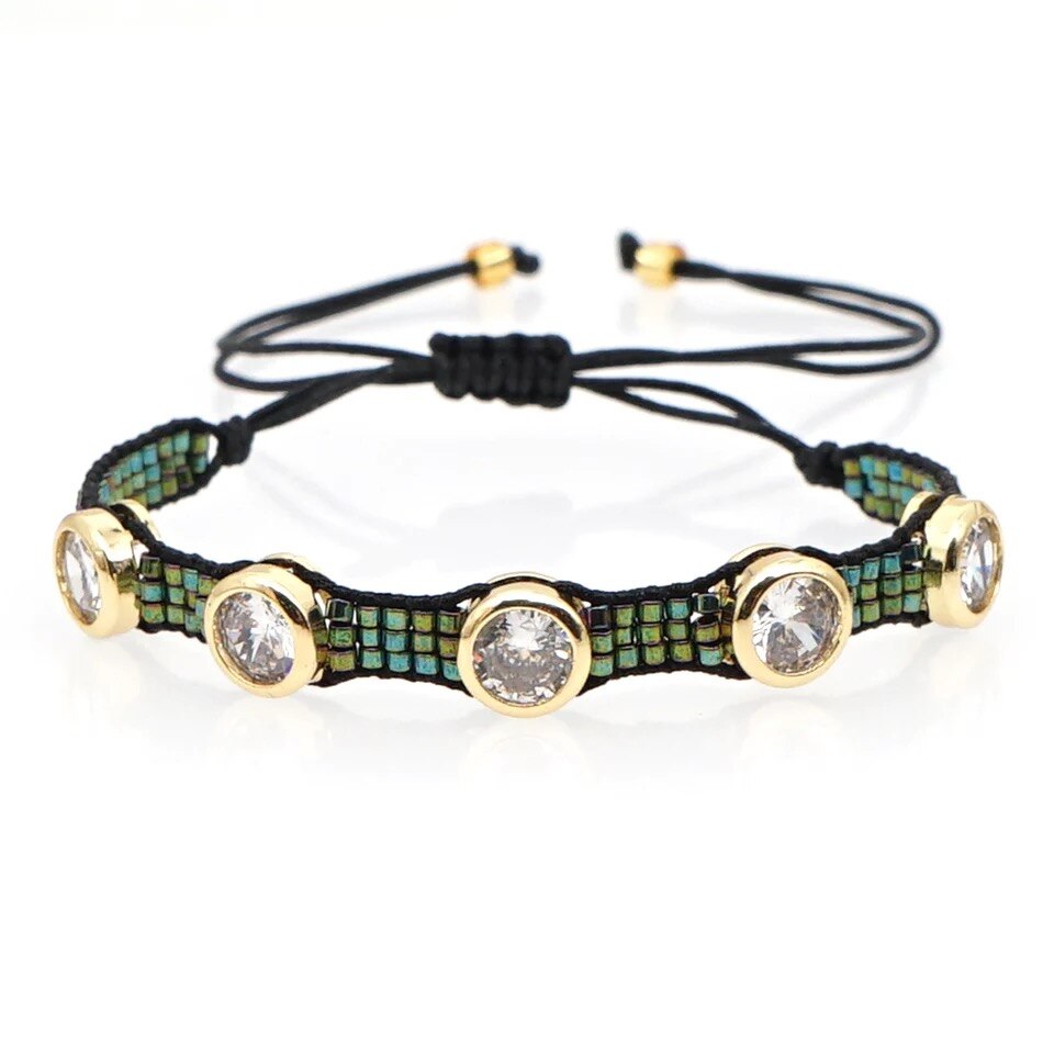 Zhongvi Mexico Armband Armbanden Voor Mannen Crystal Pulseras Mujer Moda Vrouwen Sieraden Armband: 6