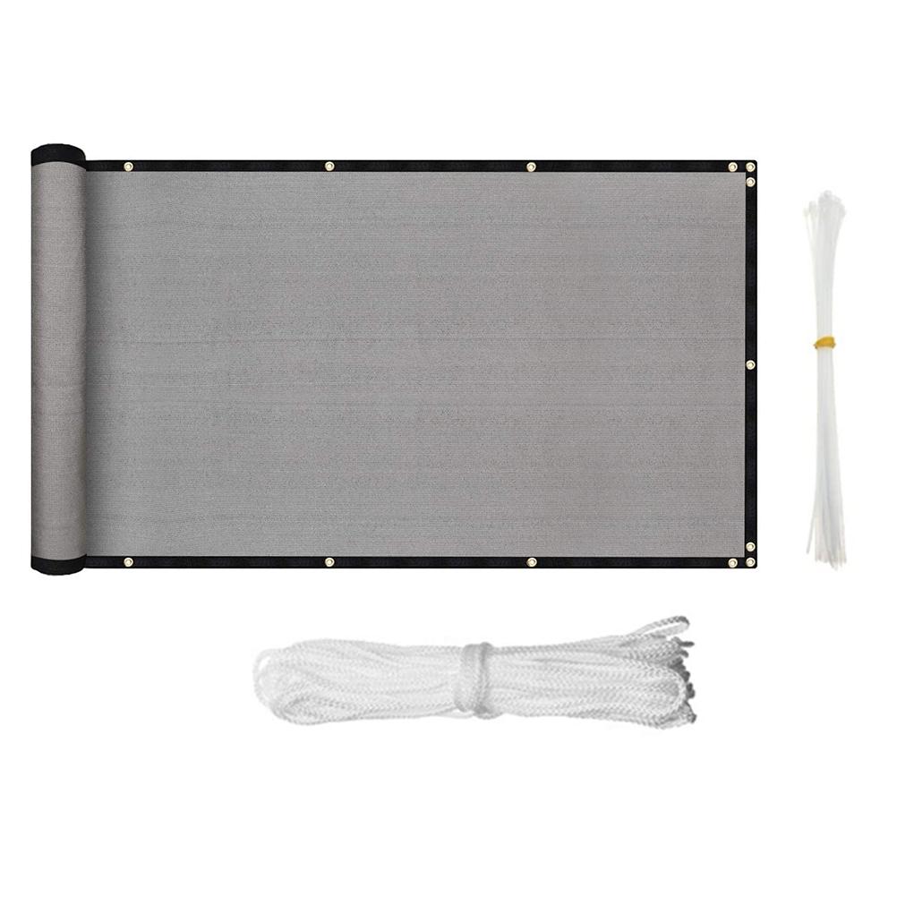 0.9x5M Balcony Privacy Screen Fence Cover With Ties Weather-Resistant Backyard Patio Balcony Privacy Screen Cover Sunshade Net: 01