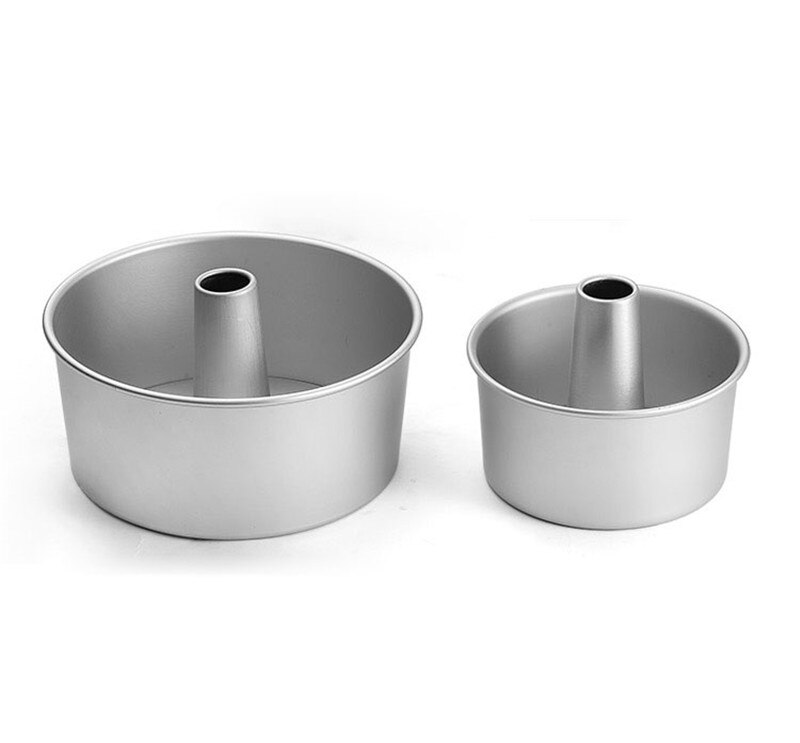 Chiffon Cake Tin Mold Aluminium Chiffon Cake Pan Verwijderbare Bodem Holle Schoorsteen Cakevorm Diy Bakken Cake Gereedschappen 6/8/10Inch