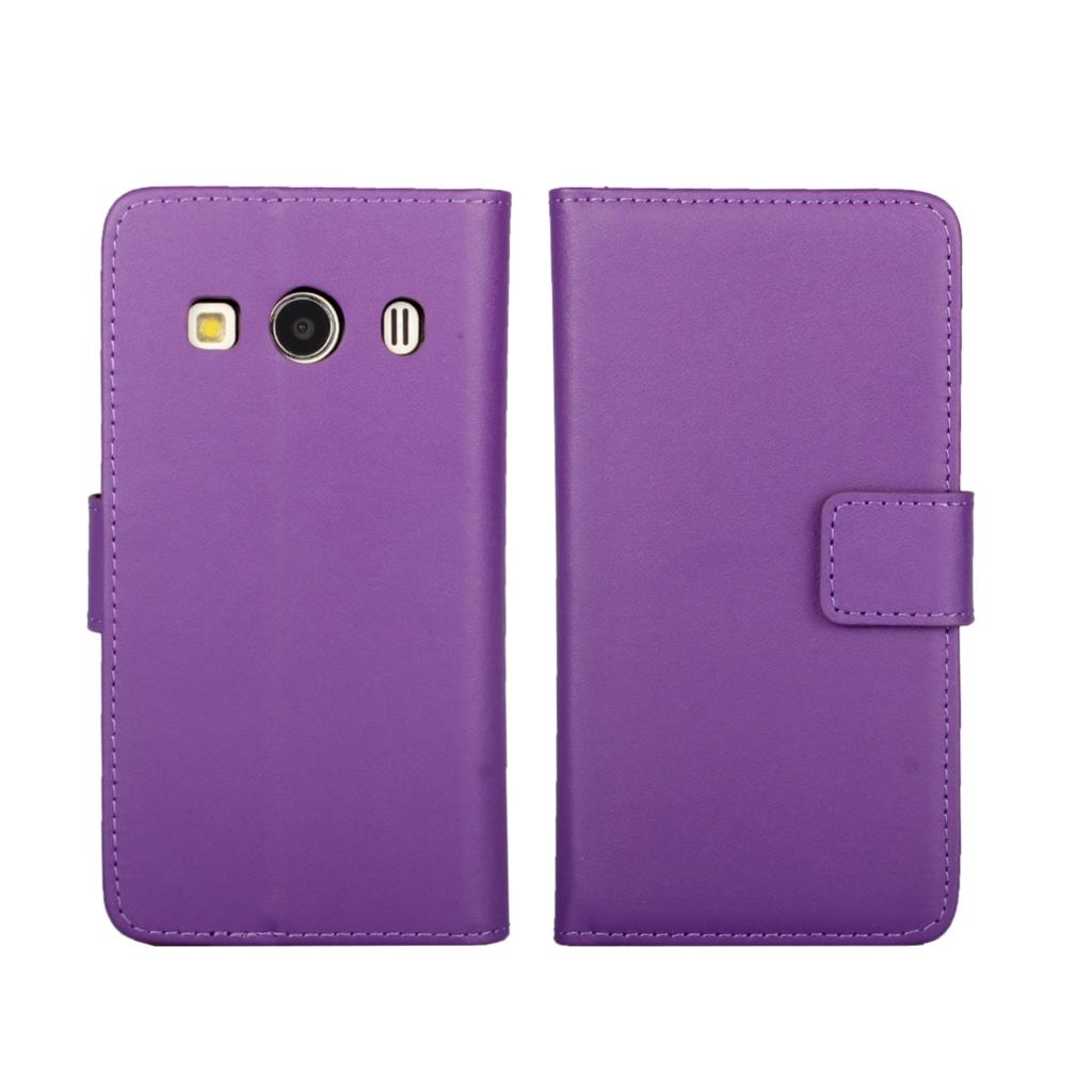 Portefeuille en cuir étui pour samsung Galaxy Ace 4 G313H Ace4 étui de luxe Flip Cover rétro sacs porte-carte étui de téléphone: VIOLET