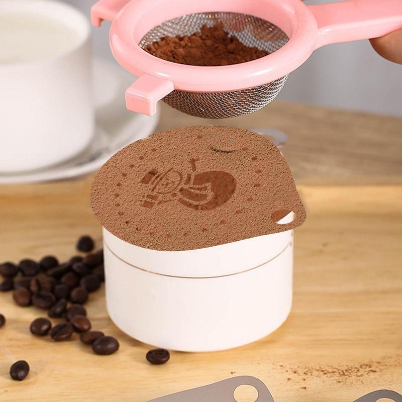 Kaffee Latte Cappuccino Barista ziehen Blumen schablonen Kuchen Vorlagen Druck Lahua bilden verschiedene aufbringen DIY zurück kunst Schablonen