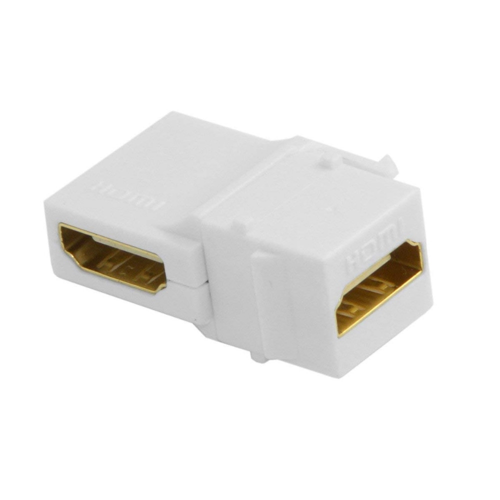 Hdmi Keystone Jack Inserts 90 Graden Haakse Hdmi Female Naar Female Adapter Verguld