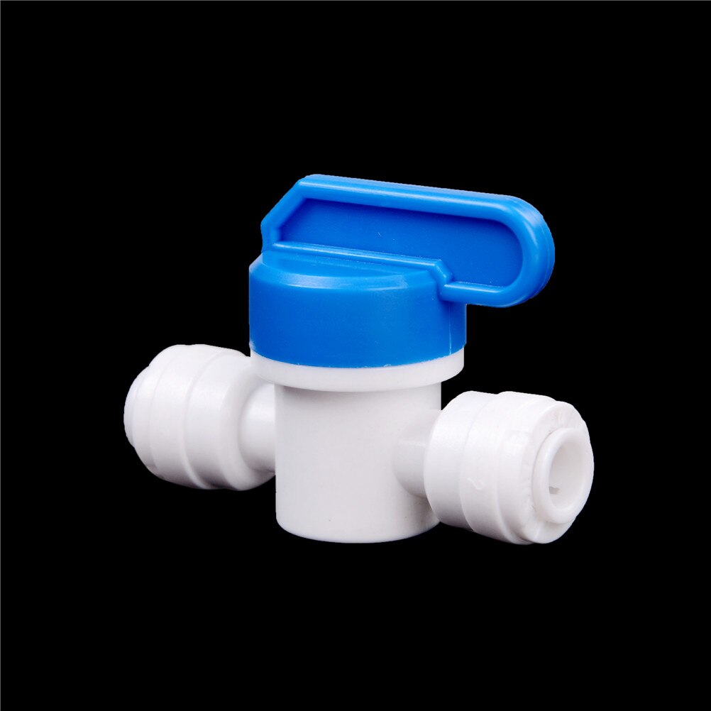 PE raccords de tuyauterie tuyau raccord rapide robinet à tournant sphérique eau Reveser osmose Aquarium système 1/4 " - 1/4"