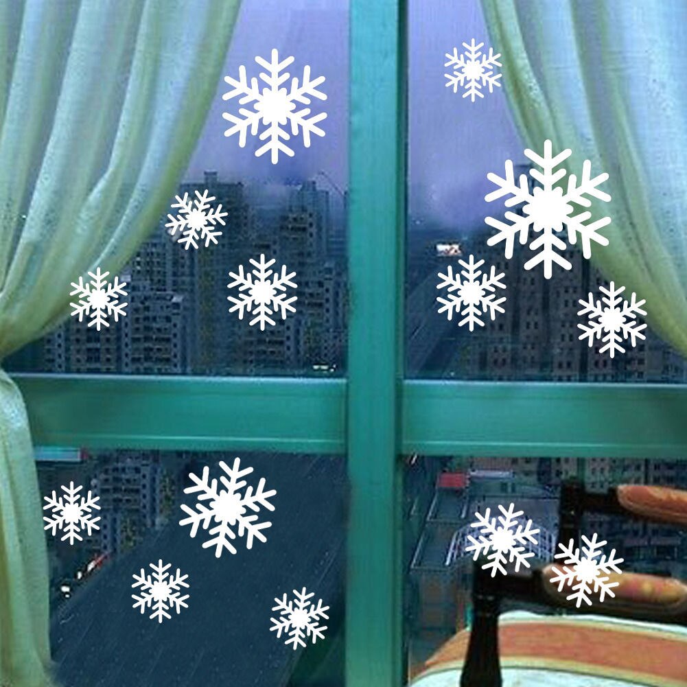 Sneeuw Vlokken Raamstickers Winter Sneeuwvlok Muurstickers Kerst Window Muurstickers Xmas Kerst Decoratie