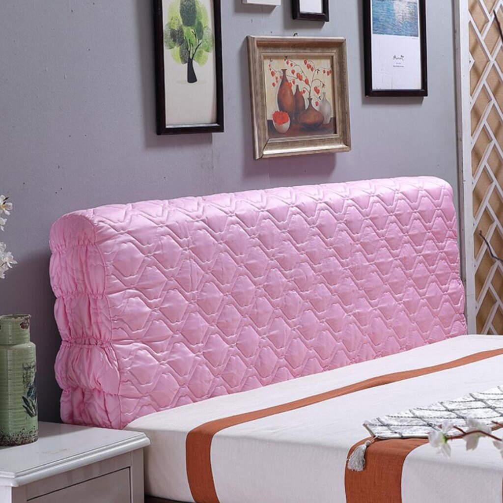 Lyxig säng säng sänggavel slipskydd skydd säng dekoration king size: Rosa