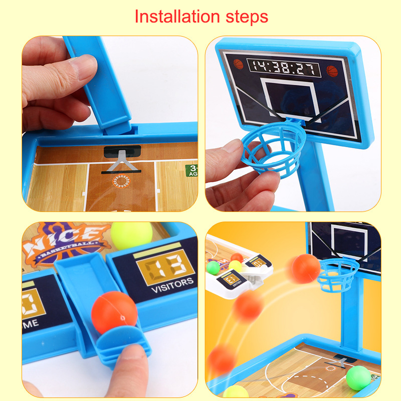 Mini Basketball Stand Tabletop Toy Shooting Game Machine Parent-child Interaction Toys Children Indoor Toys For Kid