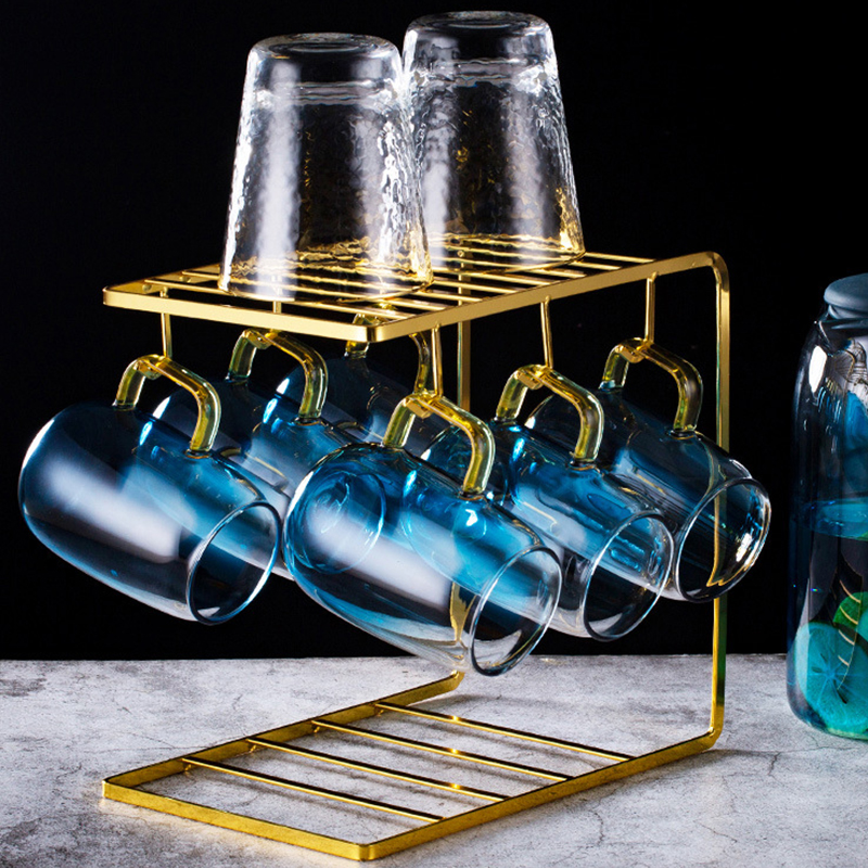 Portavasos de acero inoxidable 304, soporte para tazas y tazas