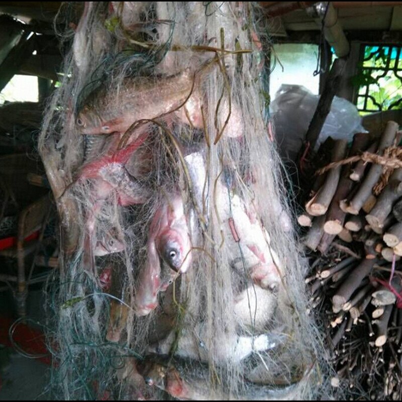 Nylon verkko  h1.2m*l30m 3 kerros 2cm mesh uppoverkko kalaansa kalaverkko ulkona punainen de pesca kidusverkko kalastusverkko nailon