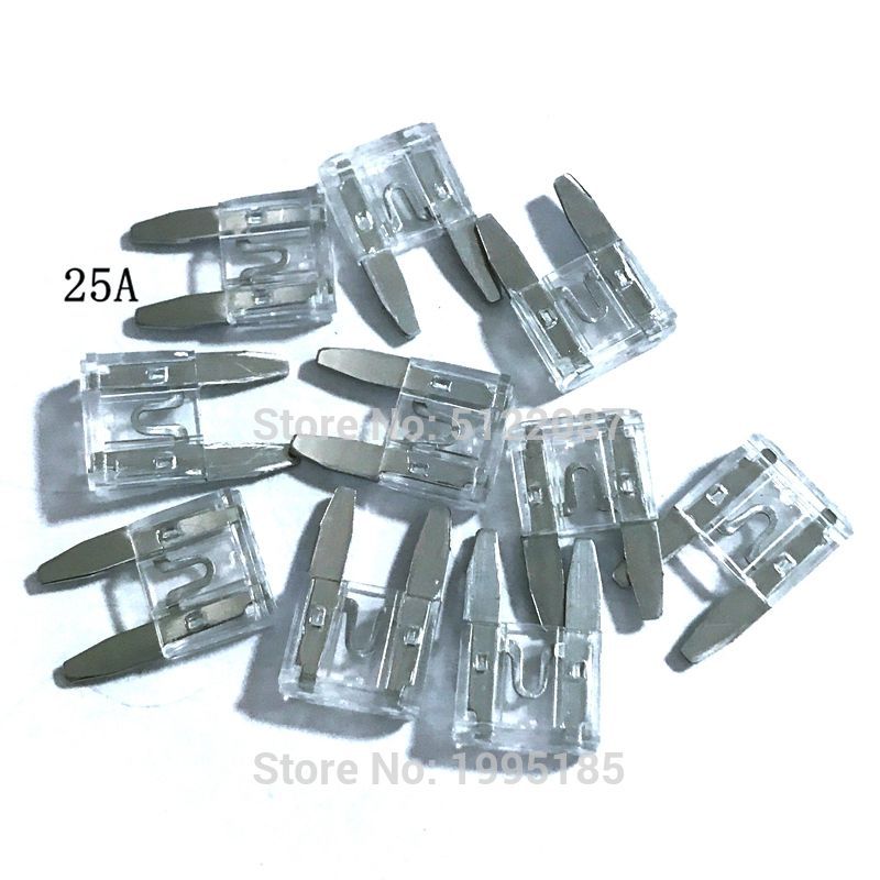50 Stks/partij Kleine Auto Zekering Auto Standaard Auto Zekering Blade 2A 5A / 7.5A / 10A / 15A / 20A / 25A / 30A 35A Mini Auto Zekering