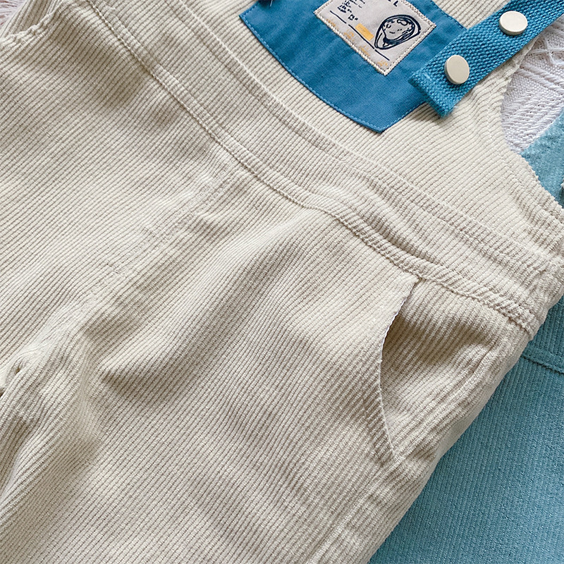 Pantalones de pana para niños y niñas, petos de , para primavera y otoño