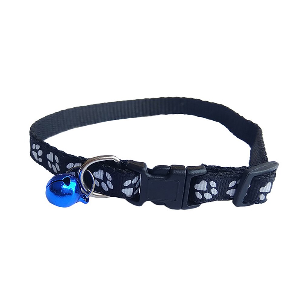 Hond Kraag Verstelbare Pet Hond Kat Kraag Reflecterende Huisdier Bel Kraag Geschikt Voor Katten En Kleine Hond Levert Leash Accessoires: black