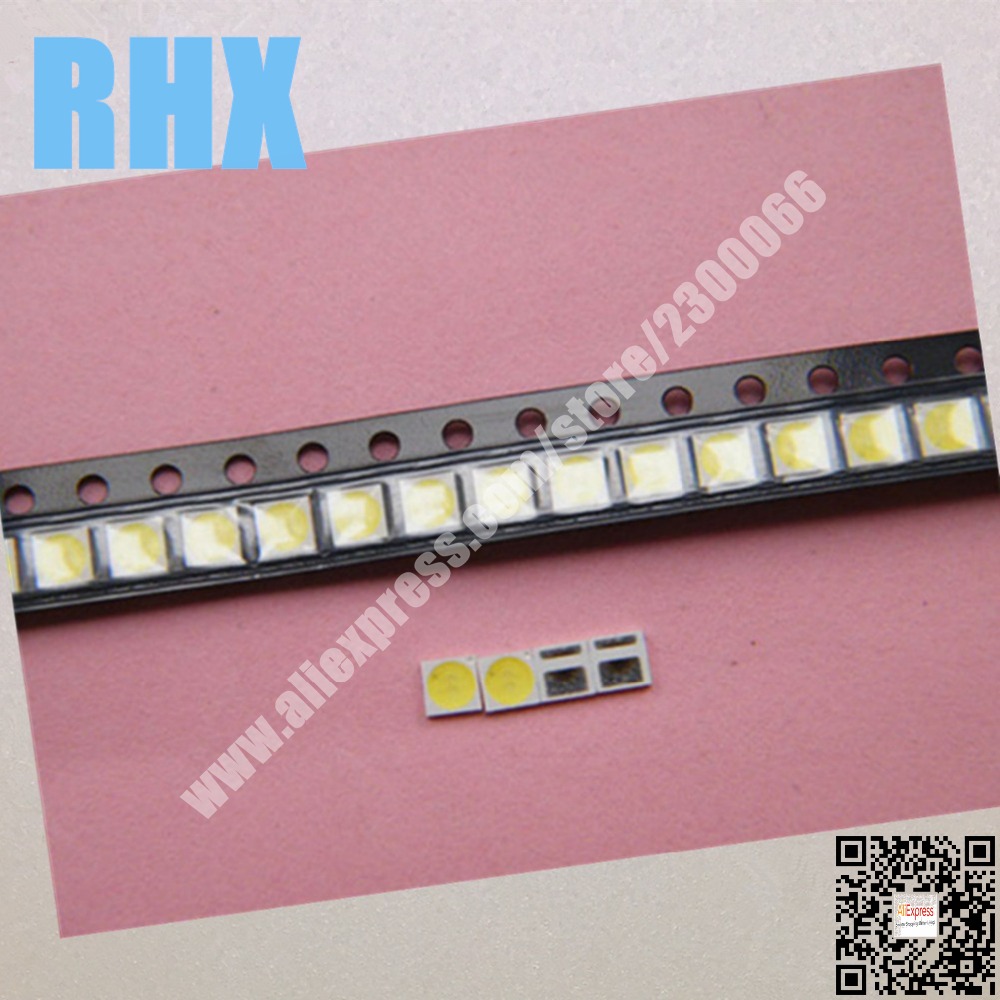 200piece/lot For repair LCD TV LED backlight Article lamp SMD LEDs 6V 3030 200MA Cold white light emitting diode